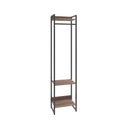 Ver imagem 3 de Estante Closet Arara Industrial 3 Prateleiras 187x45cm Dynamica Marrom/Nogal/Preto