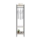 Ver imagem 7 de Estante Closet Arara Industrial 3 Prateleiras 187x45cm Dynamica Branco/Snow/Preto