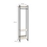 Estante Closet Arara Industrial 3 Prateleiras 187x45cm Dynamica   - 4