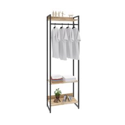 Estante Closet Arara Industrial 3 Prateleiras 187x60cm Dynamica Yescasa  - 2