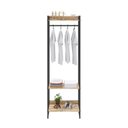Ver imagem 6 de Estante Closet Arara Industrial 3 Prateleiras 187x60cm Dynamica Yescasa Marrom/Carvalho/Preto