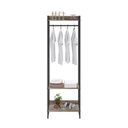 Ver imagem 6 de Estante Closet Arara Industrial 3 Prateleiras 187x60cm Dynamica Yescasa Marrom/Carvalho Dark/Preto