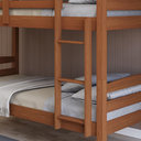 Ver imagem 2 de Beliche Cama Solteiro Madeira Suspenso com Proteção Robusta