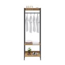 Ver imagem 6 de Estante Closet Arara Industrial 3 Prateleiras 187x60cm Dynamica Yescasa Marrom/Lâmina Mel/Preto