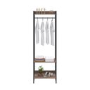 Ver imagem 6 de Estante Closet Arara Industrial 3 Prateleiras 187x60cm Dynamica Yescasa Marrom/Nogal/Preto