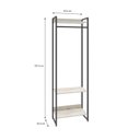 Ver imagem 4 de Estante Closet Arara Industrial 3 Prateleiras 187x60cm Dynamica Yescasa