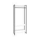 Ver imagem 3 de Estante Closet Arara Industrial 3 Prateleiras 187x80cm Dynamica Yescasa Branco/Chess/Preto