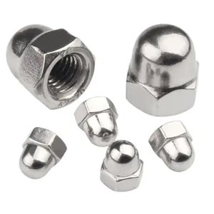 PORCA CALOTA DIN 1587 M4 INOX POLIDO - 100un
