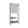 Estante Closet Arara Industrial 3 Prateleiras 187x80cm Dynamica Yescasa  - 2