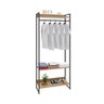 Estante Closet Arara Industrial 3 Prateleiras 187x80cm Dynamica Yescasa  - 2