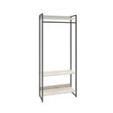 Ver imagem 3 de Estante Closet Arara Industrial 3 Prateleiras 187x80cm Dynamica Yescasa Branco/Snow/Preto
