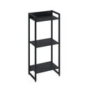 Ver imagem 3 de Estante para Livro Industrial 3 Prateleiras 104CMX45CM Preto/Ônix