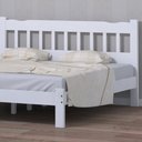 Ver imagem 3 de Cama de Casal King Size Madeira Maciça Branco Pérola