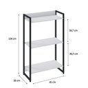 Ver imagem 4 de Estante para Livro Industrial 3 Prateleiras 104cmx60cm