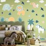 Adesivo Parede Infantil Safari Cor Pastel Bebê Criança - 2