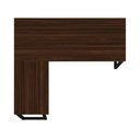 Ver imagem 6 de Mesa em L (Mesa 1,50m + Mesa Auxiliar) - s/ Gavetas - Workstart - Marsala/Preto - 25476