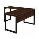 Ver imagem 4 de Mesa em L (Mesa 1,50m + Mesa Auxiliar) - s/ Gavetas - Workstart - Marsala/Preto - 25476