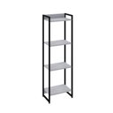 Ver imagem 3 de Estante de Livros Industrial 45CMX146CM Multiuso 4 Prateleiras Dynamica Yescasa Branco/Chess/Preto