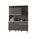 Ver imagem 1 de Cozinha Compacta Dunas Premium - 6 Portas 1 Gaveta:Cinza Fosco