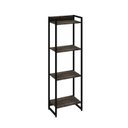 Ver imagem 3 de Estante de Livros Industrial 45CMX146CM Multiuso 4 Prateleiras Dynamica Yescasa Marrom/Carvalho Dark
