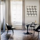 Ver imagem 3 de Mesa de Jantar Tulipa Saarinen Oval 160x90 Cm Laqueado Linn Design Decor Preto