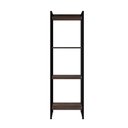 Ver imagem 2 de Estante de Livros Industrial 45CMX146CM Multiuso 4 Prateleiras Dynamica Yescasa Marrom/Nogal/Preto