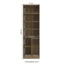 Ver imagem 3 de Guarda Roupa Closet Modulado Componível 2 Portas 71cm Linha Modulado Adapt N534 Kappesberg- Nogueira