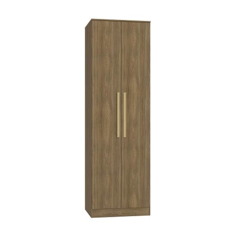Guarda Roupa Closet Modulado Componível 2 Portas 71cm Linha Modulado Adapt N534 Kappesberg- Nogueira