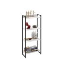 Ver imagem 6 de Estante de Livros Industrial 60CMX146CM Multiuso 4 Prateleiras Dynamica Yescasa Branco/Chess/Preto
