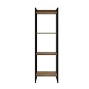 Ver imagem 2 de Estante de Livros Industrial 60CMX146CM Multiuso 4 Prateleiras Dynamica Yescasa Marrom/Lamina Mel/Pr