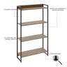 Estante para Livros Industrial Multiuso 4 Prateleiras 146x80cm Dynamica Yescasa  - 5