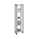 Ver imagem 6 de Estante de Livros Industrial 45CMX187CM Multiuso 5 Prateleiras Dynamica Yescasa Branco/Chess/Preto