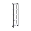 Ver imagem 3 de Estante de Livros Industrial 45CMX187CM Multiuso 5 Prateleiras Dynamica Yescasa Branco/Chess/Preto