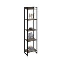Ver imagem 6 de Estante de Livros Industrial 45CMX187CM Multiuso 5 Prateleiras Dynamica Yescasa Marrom/Carvalho Dark