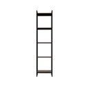 Ver imagem 2 de Estante de Livros Industrial 45CMX187CM Multiuso 5 Prateleiras Dynamica Yescasa Marrom/Nogal/Preto