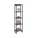Ver imagem 6 de Estante para Livros Industrial Multiuso 5 Prateleiras 187x45cm Dynamica Yescasa 