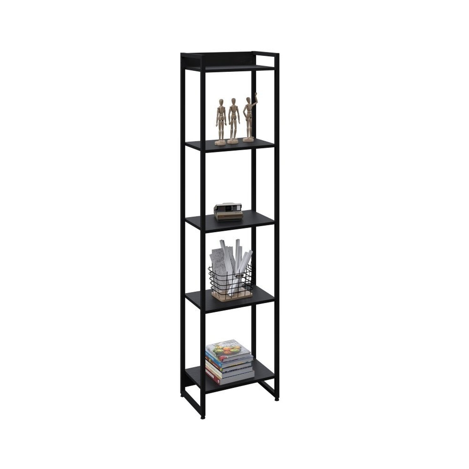 Estante para Livros Industrial Multiuso 5 Prateleiras 187x45cm Dynamica Yescasa  - 6