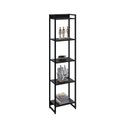Ver imagem 6 de Estante de Livros Industrial 45CMX187CM Multiuso 5 Prateleiras Dynamica Yescasa Preto/Ônix