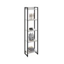 Ver imagem 6 de Estante de Livros Industrial 45CMX187CM Multiuso 5 Prateleiras Dynamica Yescasa Branco/Snow/Preto