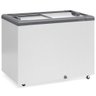 Freezer Plano Vidro Reto Deslizante Ghd300 Gelopar Expositor 295 Litros Cinza 110v - 1