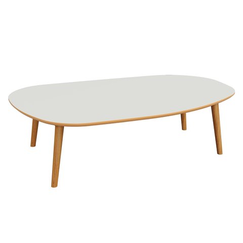 Mesa de Centro Orgânica 120cm 100% Mdf Tb625 Basic Dalla Costa