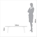 Ver imagem 2 de Mesa de Centro Orgânica 120cm 100% Mdf Tb625 Basic Dalla Costa