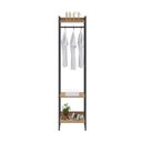 Ver imagem 7 de Estante Closet Arara Industrial 3 Prateleiras 187x45cm Dynamica Marrom/Lâmina Mel/Preto