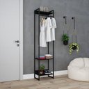 Ver imagem 5 de Estante Closet Arara Industrial 3 Prateleiras 187x45cm Dynamica  