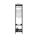 Ver imagem 7 de Estante Closet Arara Industrial 3 Prateleiras 187x45cm Dynamica Preto/Ônix