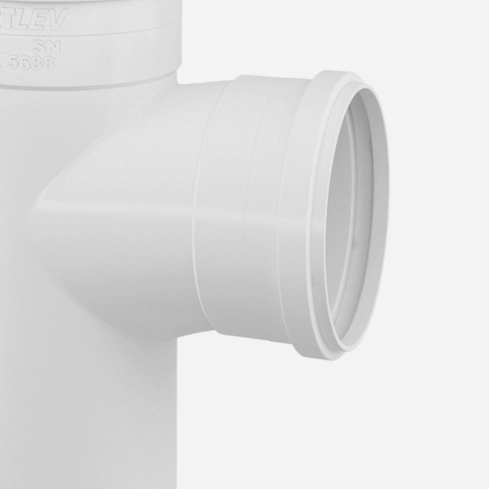 Te Em Pvc Para Esgoto 200Mm Branco - Fortlev | MadeiraMadeira