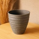 Ver imagem 4 de Kit 2 Vasos Cachepot para Flores Plantas 15x7cm Plástico Lyor Névoa Cinza Decoração