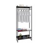 Estante Closet Arara Industrial 3 Prateleiras 187x80cm Dynamica Yescasa  - 2
