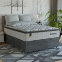 Ver imagem 7 de Cama Box Baú Viúva + Colchão Comfort Class Pillow Top Branco/suede Cinza