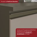 Ver imagem 5 de Cozinha Compacta Modulada 4 Peças 2 Fornos com Tampo 100% MDF Connect Marrom/Bege